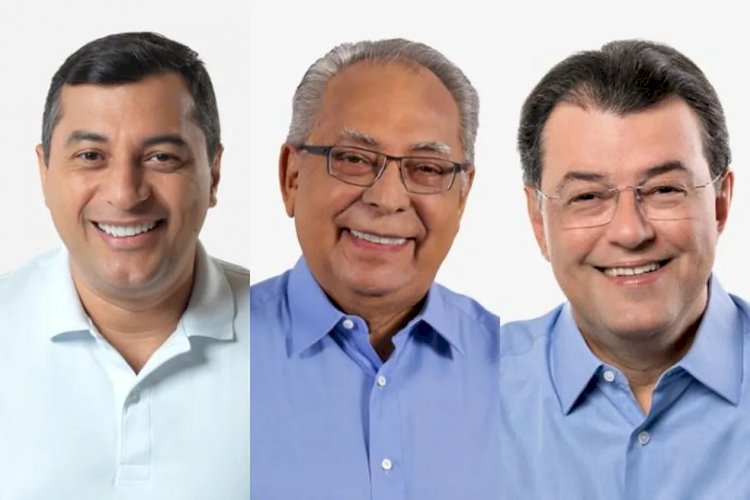Ipec no AM, votos válidos: Wilson Lima, 38%; Amazonino Mendes, 28%; e Eduardo Braga, 19%