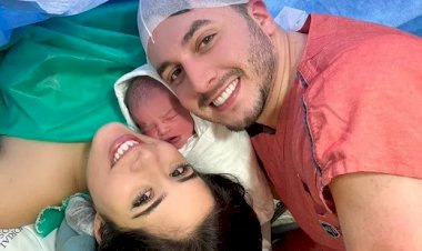 Nasce primeiro filho de Jonas Esticado e Bruna Hazin: "Decidiu se adiantar"