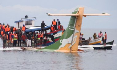 Avião cai em lago na Tanzânia