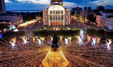 Decoração de Natal do Largo de São Sebastião será inaugurada neste sábado (26), em Manaus
