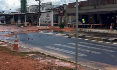 Águas de Manaus diz que deve concluir reparos em tubulação que se rompeu na Zona Oeste até o início da noite