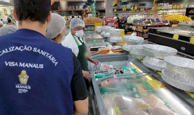 Visa Manaus inicia fiscalização em supermercados com apreensão de 90 quilos de produtos impróprios para consumo