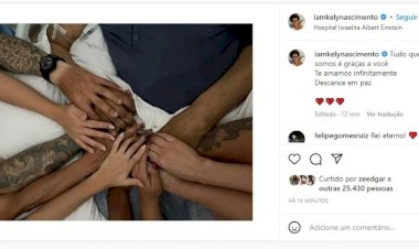 “Inspiração e amor” marcaram jornada de Pelé, diz perfil; filhos se despedem nas redes sociais