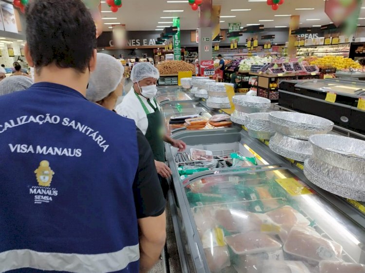 Visa Manaus inicia fiscalização em supermercados com apreensão de 90 quilos de produtos impróprios para consumo