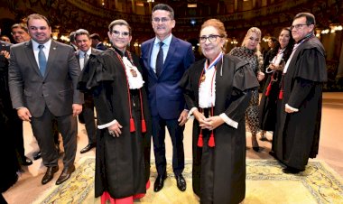 Prefeito David Almeida participa da posse das novas dirigentes do TJ-AM