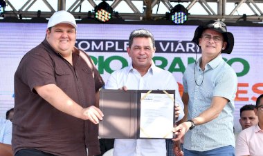 Prefeito David Almeida e vice-governador Tadeu de Souza destacam avanços na infraestrutura viária com construção de viaduto na avenida das Torres