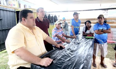 Com intervenção da prefeitura, campo da Luzitânia é o primeiro a receber sistema de drenagem em Manaus