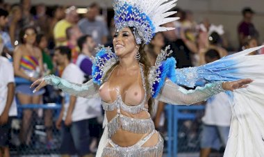 Mulher Abacaxi diz que marido saiu de casa após ela desfilar com os seios à mostra na Sapucaí: 'Vida que segue'