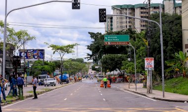 Prefeito David Almeida entrega recuperação de trecho da avenida Djalma Batista em tempo recorde