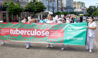 Caminhada de sensibilização encerra campanha de combate à tuberculose em Manaus