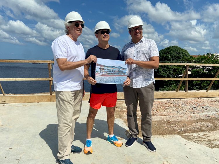 Obras do mirante Lúcia Almeida e Local Casa de Praia avançam e recebem vistoria técnica neste domingo