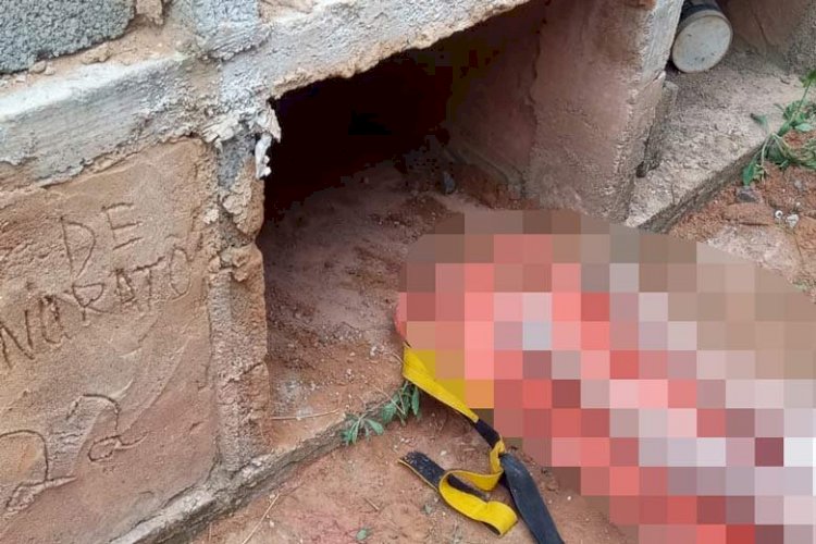 Mulher é resgatada viva após ser colocada dentro de túmulo em MG