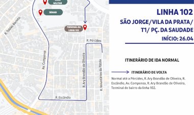 Prefeitura de Manaus altera itinerário da linha 102 para atender avenida Compensa