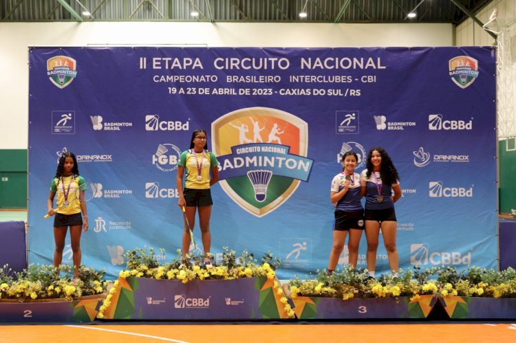 Atletas do ‘Manaus Esportiva’ conquistam medalhas em 2ª Etapa do Circuito Nacional de Badminton, no Rio Grande do Sul