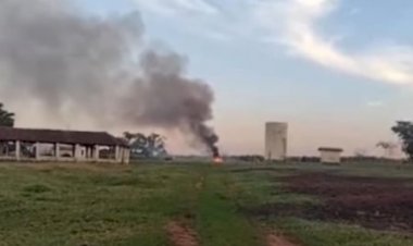 Helicóptero cai em São Carlos, no interior de São Paulo