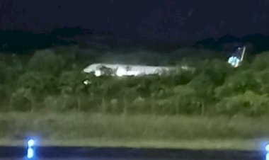 Avião sai da pista em aeroporto de Salvador após perder o controle