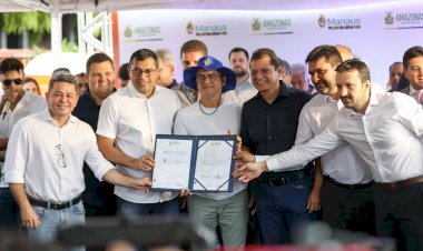 Wilson Lima anuncia cerca de R$ 100 milhões para ampliar abastecimento de água e rede de esgoto em Manaus