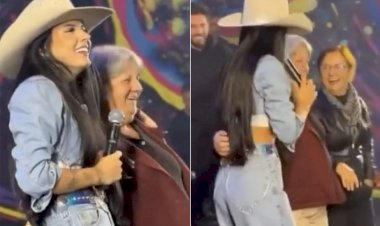 Avós de Ana Castela sobem em palco para dizer se autorizam namoro com Gustavo Mioto