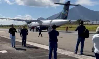 Alarme falso de incêndio faz avião da Azul fazer pouso de emergência em Governador Valadares, diz prefeitura