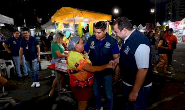 Com a Comissão de Defesa do Consumidor, presidente da Aleam, deputado Roberto Cidade, fiscaliza Festival Folclórico do CSU