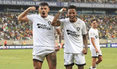 PELA 11ª RODADA DO CAMPEONATO BRASILEIRO. NA ARENA PANTANAL, BOTAFOGO VENCE O CUIABÁ POR 1X0 E SEGUE NA LIDERANÇA ISOLADA DO CAMPEONATO BRASILEIRO