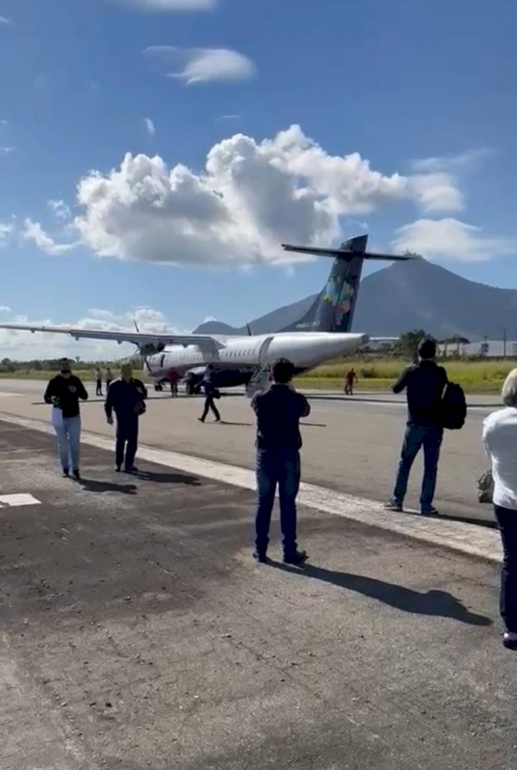 Alarme falso de incêndio faz avião da Azul fazer pouso de emergência em Governador Valadares, diz prefeitura