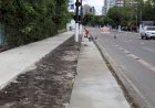 Prefeitura de Manaus intensifica obras de construção da ciclovia na Ponta Negra
