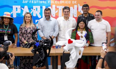 Ao lado de ministros, Wilson Lima prestigia abertura do 56º Festival Folclórico de Parintins e afirma que trabalha para ampliar alcance da festa