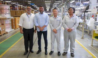 Em visita à fábrica do Polo Industrial de Manaus, Wilson Lima reafirma que reforma tributária precisa proteger a ZFM