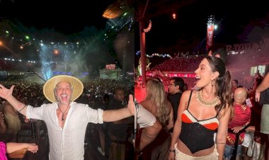 José Loreto, Giovanna Lancellotti, Alexandre Nero e mais... Personalidades curtem o Festival de Parintins, no Amazonas. Veja fotos