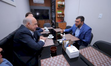 Wilson Lima se reúne com diretores do Hospital Albert Einstein e destaca parcerias com a instituição