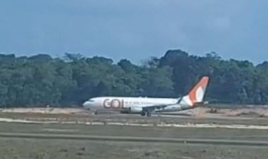 Avião com 150 a bordo tem pane em motor e faz pouso de emergência no Aeroporto de Manaus