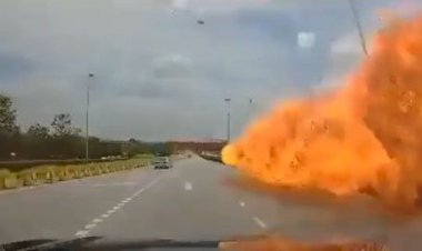 Avião cai e atinge carro e moto em estrada na Malásia; 10 morrem