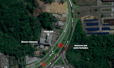 Governo do Amazonas constrói retornos para facilitar o tráfego na avenida do Turismo