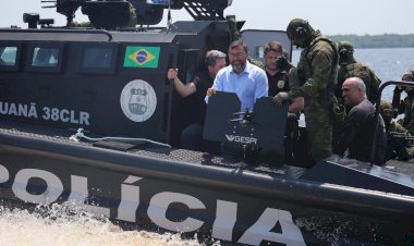 Governador Wilson Lima entrega lanchas blindadas ao sistema de segurança pública e vistoria Base Arpão 2