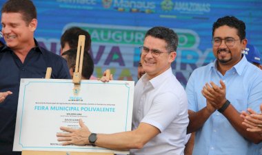 Prefeito entrega feira municipal do Polivalente no bairro Japiim