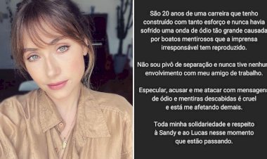 Atacada após separação de Sandy e Lucas, Bruna Guerin se pronuncia; ex-casal comenta post