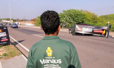 Prefeitura de Manaus realiza blitz para conscientização sobre queimadas urbanas