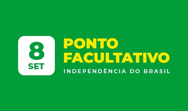 Dia 8 de setembro (após feriado da Independência do Brasil) é ponto facultativo?