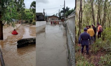 Ciclone no Sul: 54 cidades de SC têm chuvas, alagamentos, deslizamentos e granizo