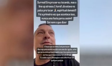 Pai de Alok filma festival sendo interrompido após ataque do Hamas em Israel: 'Bombas não param de explodir'