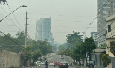 Manaus amanhece encoberta por 'onda' de fumaça pelo segundo dia consecutivo