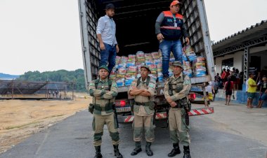 Comunidades do lago Puraquequara recebem ação humanitária da operação ‘Estiagem’