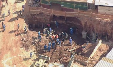Trabalhadores morrem soterrados em construção de supermercado, em Belo Horizonte-MG