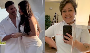 Chef expõe comportamento de Arthur Aguiar em chá revelação e faz críticas ao ator: 'Arrogante'