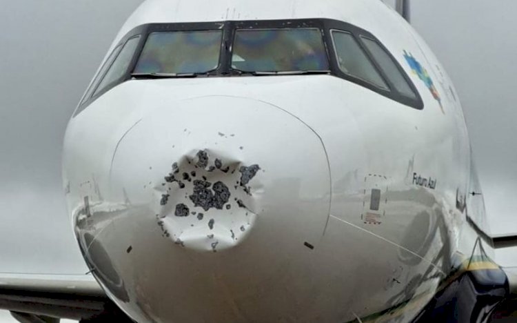 Dois aviões da Azul ficam danificados após enfrentarem tempestade