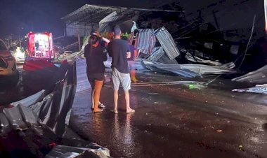 Mulher morre e outras 57 pessoas ficam feridas após centro esportivo desabar durante temporal no RS