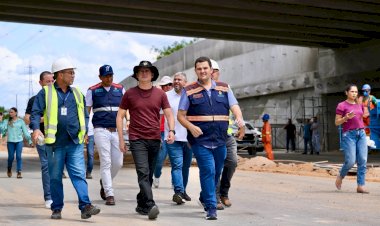 Prefeito destaca avanço das obras do complexo viário Prefeito José Fernandes