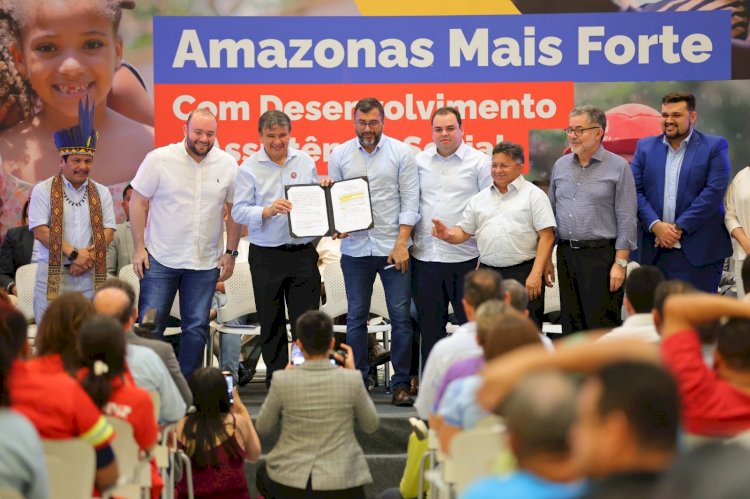 Wilson Lima e ministro Wellington Dias formalizam adesão do Amazonas ao Plano Brasil Sem Fome