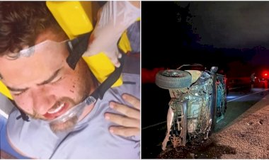 Zé Neto, da dupla Zé Neto e Cristiano, sofre acidente de carro